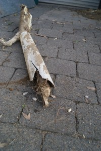 One end of the pipe...