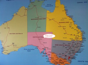 My best guess at where William Creek is